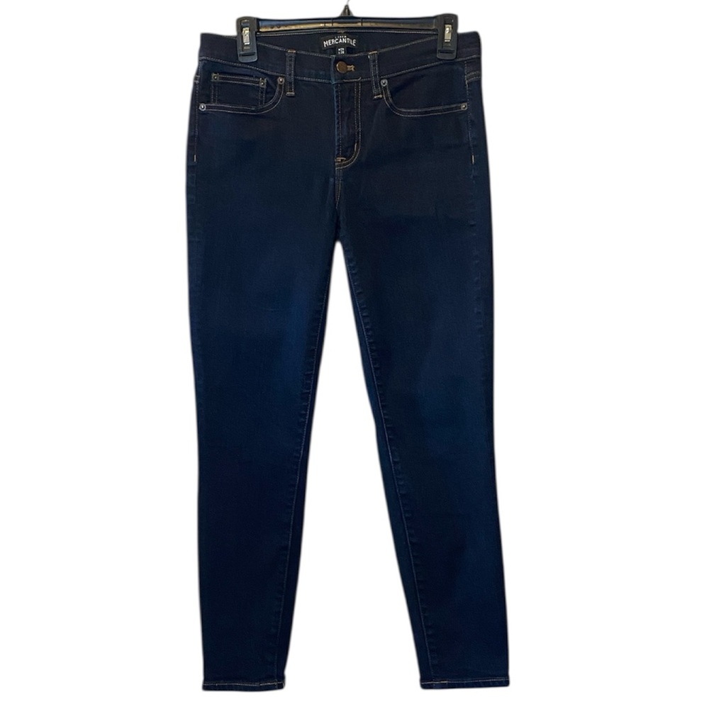 J Crew 8" Midrise Skinny Jeans in Signature Stretch Women’s 29 Dark Wash Denim